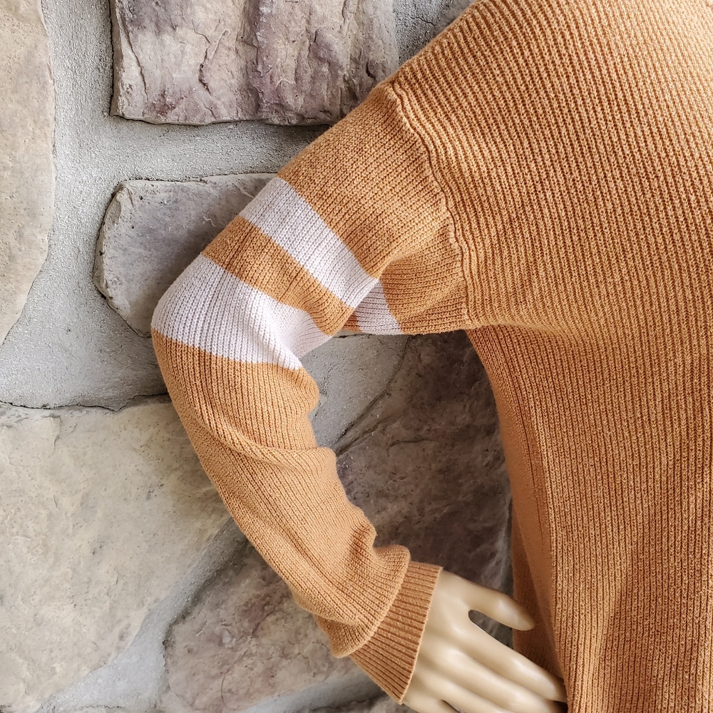 American Eagle | Button Down Striped Sleeve Sweat… - image 5